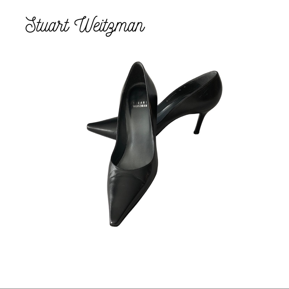 STUART WEITZMAN BLACK PUMPS SIZE 9B